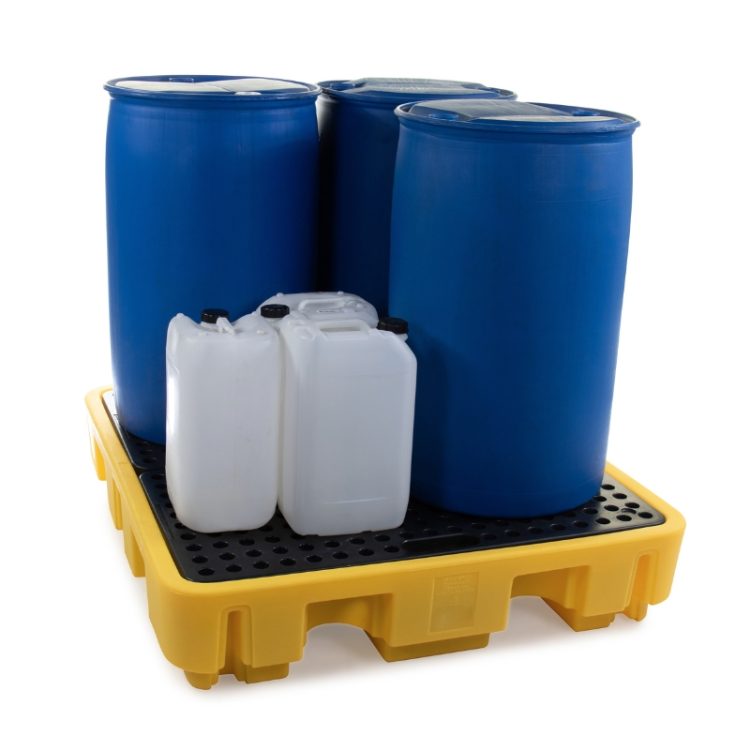 Jonesco 4 Drum Nestable Spill Pallet Bund